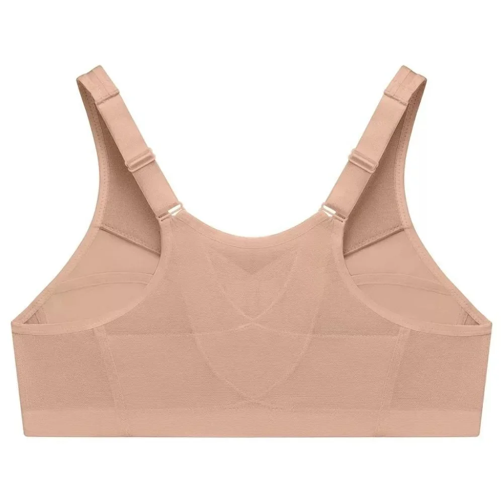 Glamorise Cafe MagicLift Posture‎ Back Support Bra size 36DDD Wire free 1265
